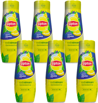 6X SYROP SODASTREAM LIPTON ICE TEA CYTRYNA KONCENTRAT DO SATURATORA