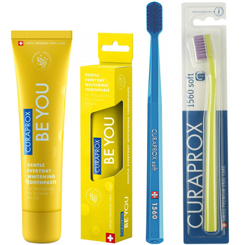 Curaprox Szczoteczka CS 1560 soft + Pasta do zębów Curaprox Grejpfrut Bergamotka 60ml