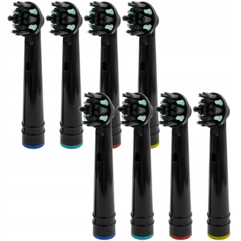 8x Końcówka zamienna Floss Action EB25-P czarne z w/a PickClean