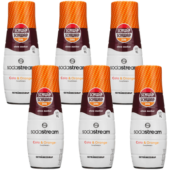 6x SYROP SODASTREAM SCHWIP SCHWAP ZERO KONCENTRAT DO SATURATORA