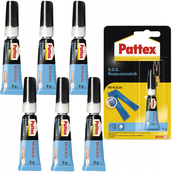 6x PATTEX S.O.S. ROZPUSZCZALNIK DO KLEJU DEBONDER