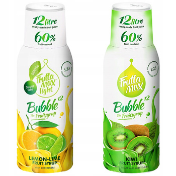 SYROPY FRUTTAMAX CYTRYNA LIMONKA LIGHT KIWI 500 ML