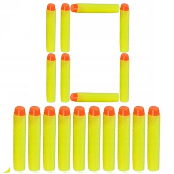 Strzałki zamiennik do NERF 10 sztuk żółte