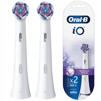 ORYGINALNE KOŃCÓWKI ORAL-B iO RADIANT WHITE 2 SZT.