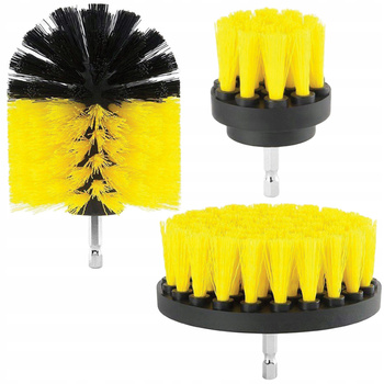 Zestaw 3 szczotek czyszczących na wiertarkę