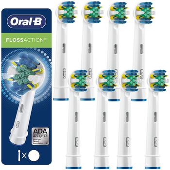 8 ORYGINALNYCH KOŃCÓWEK ORAL-B FLOSS ACTION