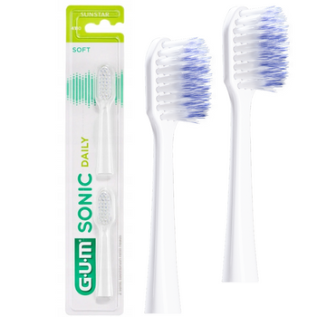 SUNSTAR GUM SONIC DAILY (BIAŁE) Końcówki (2 szt.)