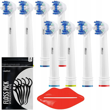 8x KOŃCÓWKI DO SZCZOTECZKI ELEKTRYCZNEJ ORAL-B