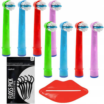 8 KOŃCÓWEK DO ORAL-B KIDS STAGES DZIECI + DODATKI