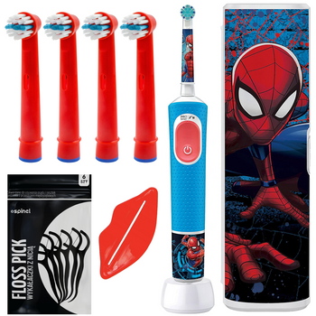 Szczoteczka Oral-B Vitality Pro 103 Spiderman + etui + 4 końcówki zam. + gratisy