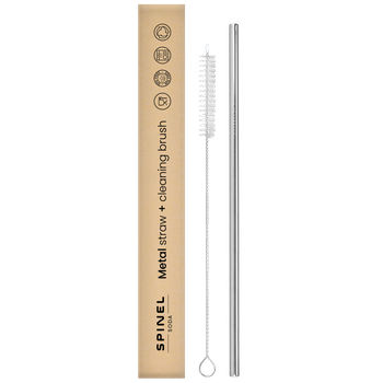 Metalowa Słomka + czyścik