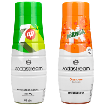 2x SYROP DO SATURATORA SODASTREAM MIRINDA 7UP