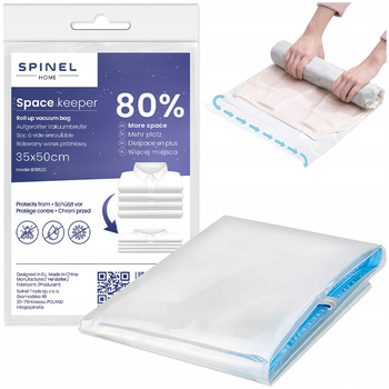 Worek próżniowy na ubrania rolowany 35x50cm