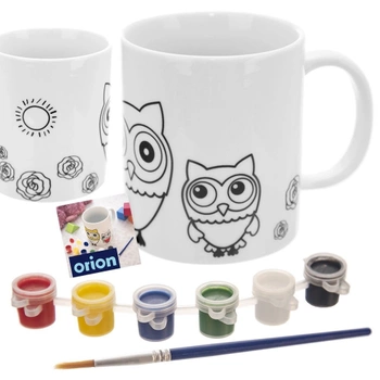 Kubek do malowania z farbkami 330ml