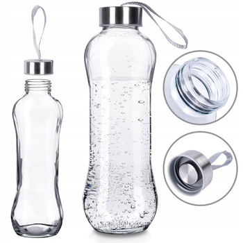Butelka szklana na wodę 600ml