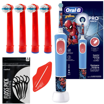 SZCZOTECZKA DO ZĘBÓW ORAL-B VITALITY PRO 103 KIDS SPIDERMAN + DODATKI