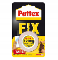 Taśma Pattex FIX 120 kg Taśma dwustronna 1,5 m x 19 mm