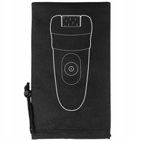 Worek na depilator i akcesoria, 14x21 cm czarny z nadrukiem