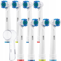 Końcówki zamienne do szczoteczki Oral-B SB-17A x8 + osłonka