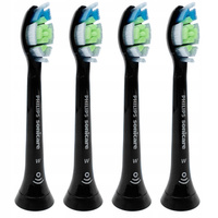 4x ORYGINALNA KOŃCÓWKA DO SZCZOTECZKI PHILIPS DIAMOND CLEAN BLACK HX6064/11