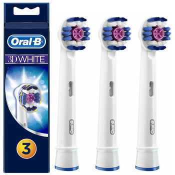 3x Oryginalne końcówki do szczoteczki Oral-B 3D White EB18