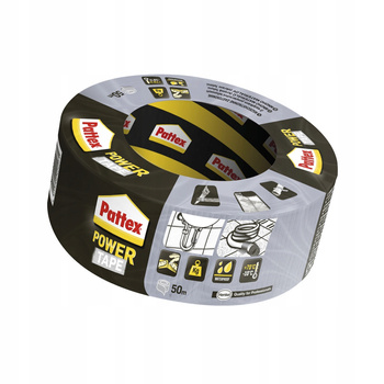 Taśma Pattex Power Tape - srebrna 48 mm x 50 m