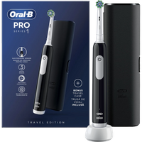SZCZOTECZKA ELEKTRYCZNA DO ZĘBÓW ORAL-B PRO SERIES 1 CZARNA 3 TRYBY + ETUI
