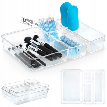 Organizer na kosmetyki do makijażu 4 elementy