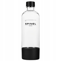 Butelka do saturatora SpinelSoda, czarna x1