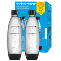 Butelki SodaStream 1L Fuse Dwupak Czarne