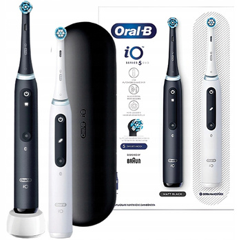 Dwupak Oral-B iO Series 5 DUO Matt Black/ Quite White