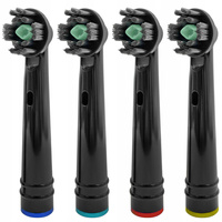 Końcówka zamienna 3D White EB18-P x4 czarne z w/a PolishClean