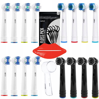 Zestaw końcówki zamienne do szczoteczki Oral-B + dodatki