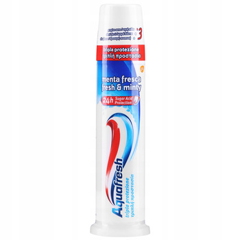 PASTA Z POMPKĄ AQUAFRESH 100ML MIĘTA