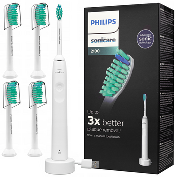 Szczoteczka Philips HX3651/13 biała + 4 org. Philips Proresult