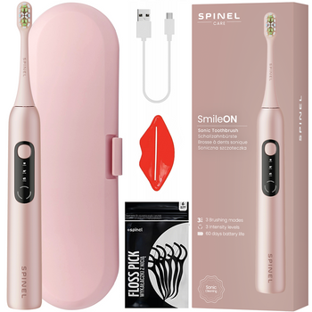 Szczoteczka SpinelCare SmileOn Pink + etui + gratisy