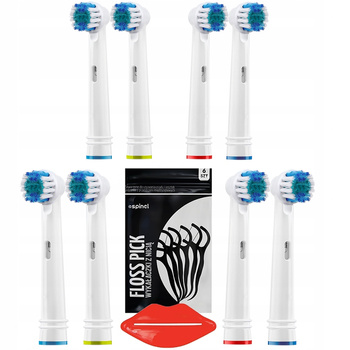 8x KOŃCÓWKI DO SZCZOTECZKI ORAL-B PRECISION CLEAN