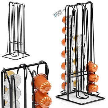 Stojak na kapsułki do kawy 12,5x10x30cm