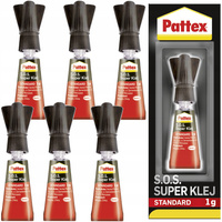 6x PATTEX S.O.S. KLEJ STANDARD BŁYSKAWICZNY 1G