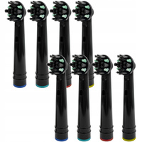 8x Końcówka zamienna Floss Action EB25-P czarne z w/a PickClean